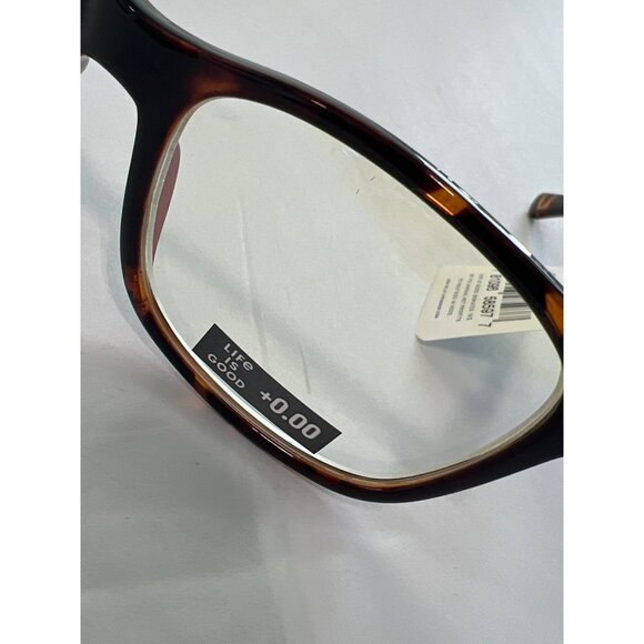 Life Is Good Faulkner Blue Light Blocking Glasses Tortoise Frame +0.00 Readers - Picture 3 of 7